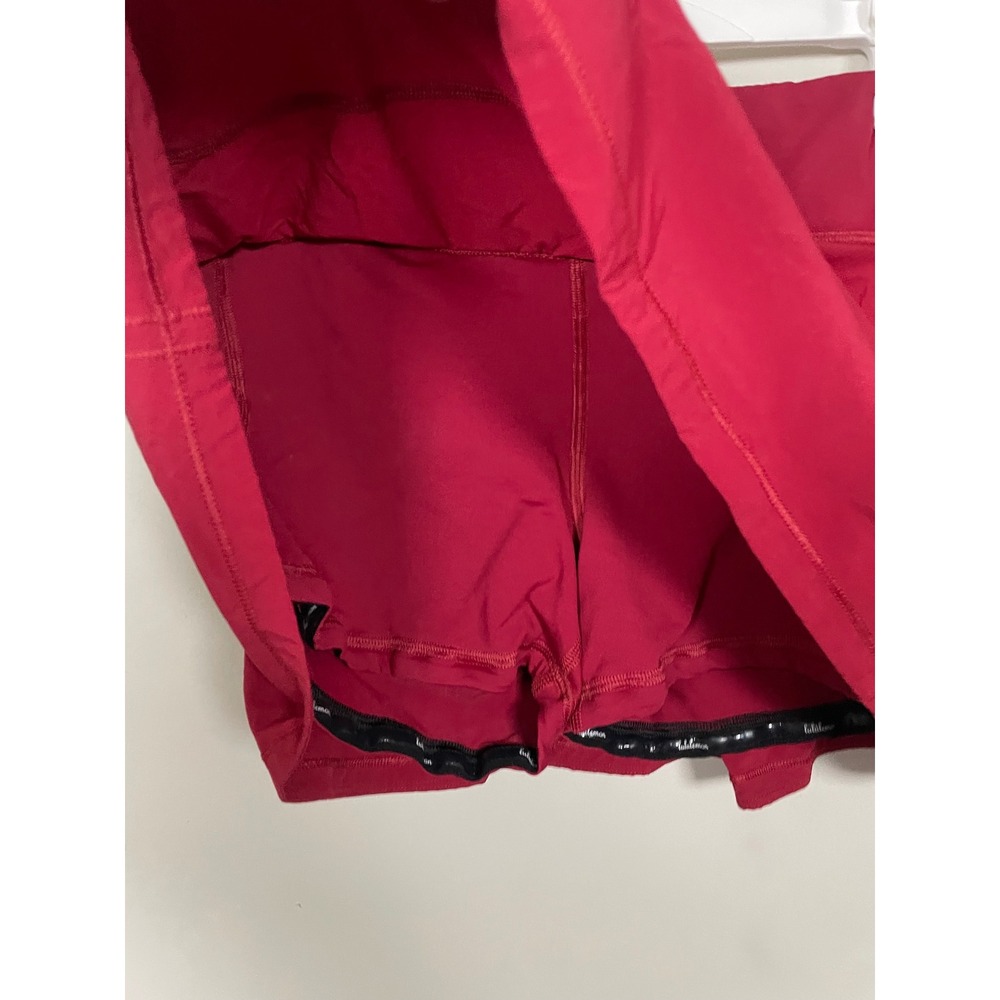 Lululemon Pace Rival Skirt (Regular) in Scarlet Size 10 Athleisure Tennis Golf - Picture 4 of 10